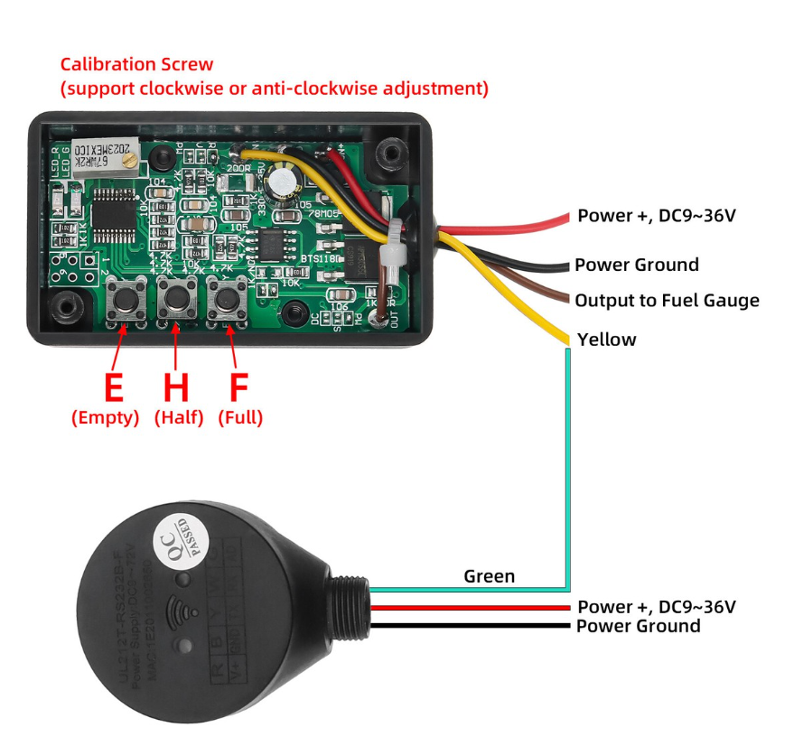 UL202 - Ultrasonic Fuel Level Sensor