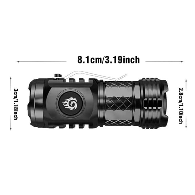 Three-Eyed Mini LED flashlight