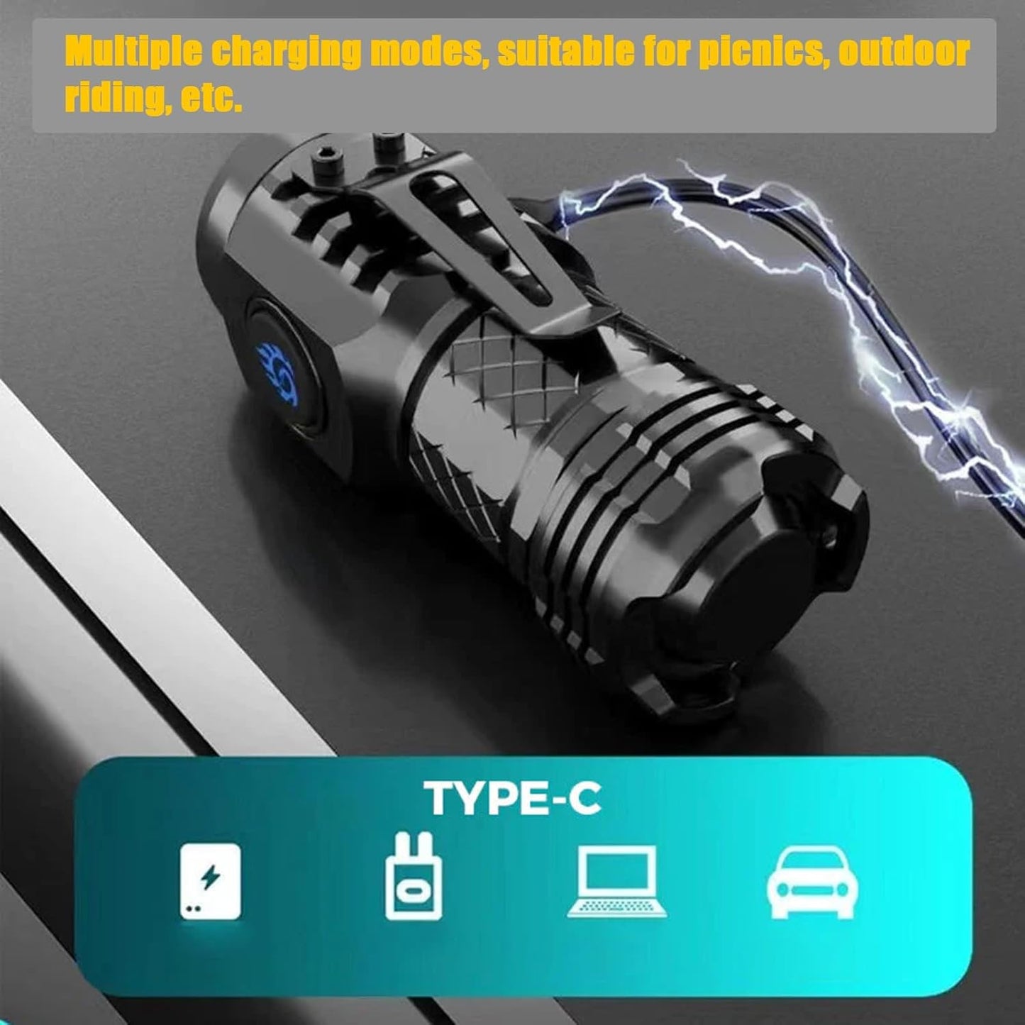 Three-Eyed Mini LED flashlight