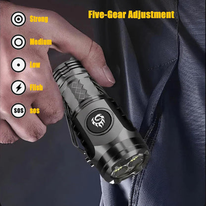 Three-Eyed Mini LED flashlight