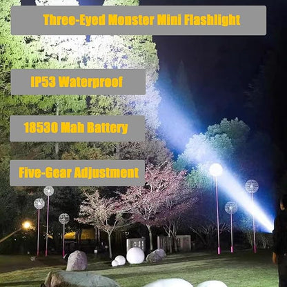 Three-Eyed Mini LED flashlight