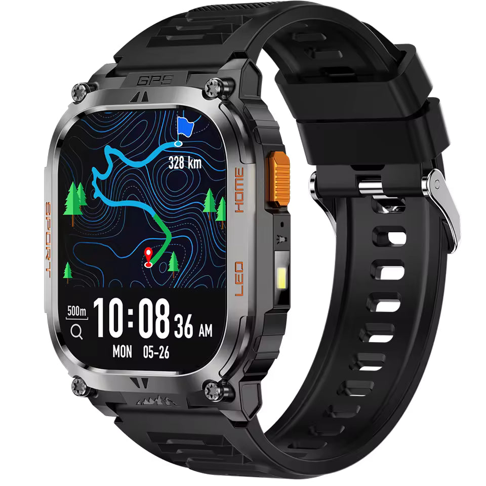 Dodobit New GPS Smart Watch DT09 with Strong Flashlight