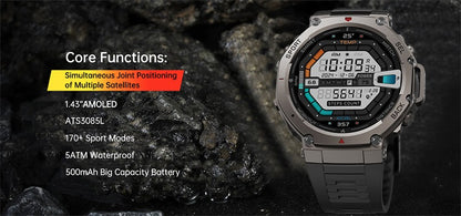 DM58 Outdoor GPS Smartwatch - Allin1