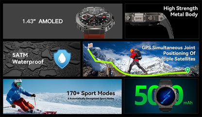 DM58 Outdoor GPS Smartwatch - Allin1