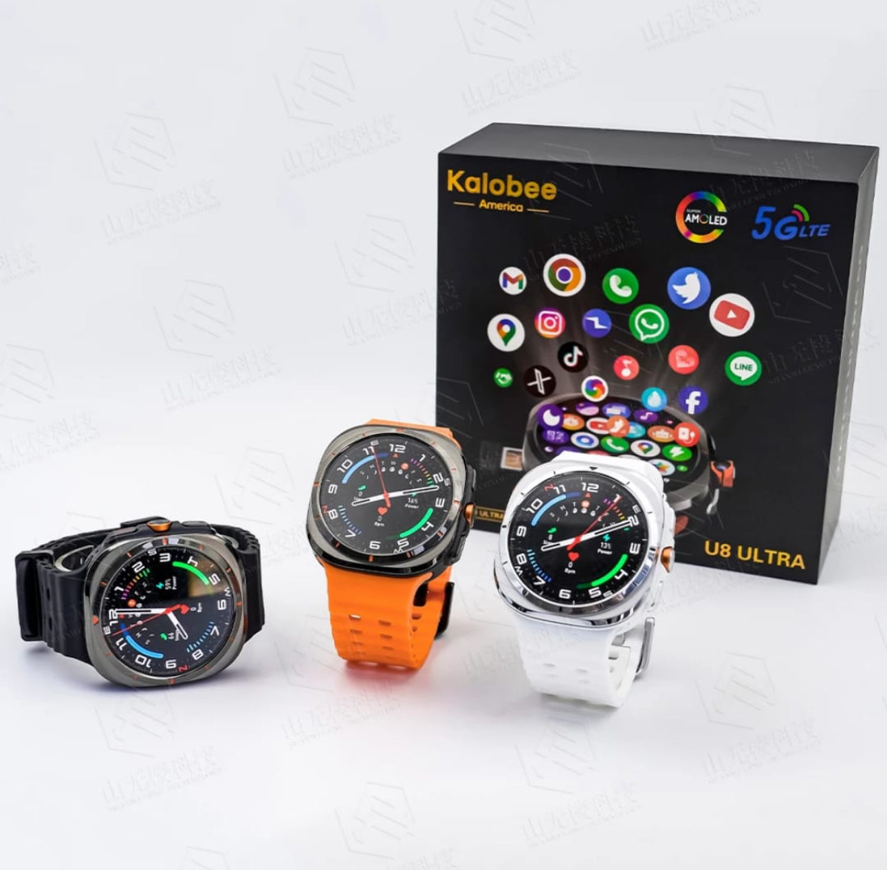 U8 Ultra 5G Smartwatch with AMOLED & GPS - Allin1