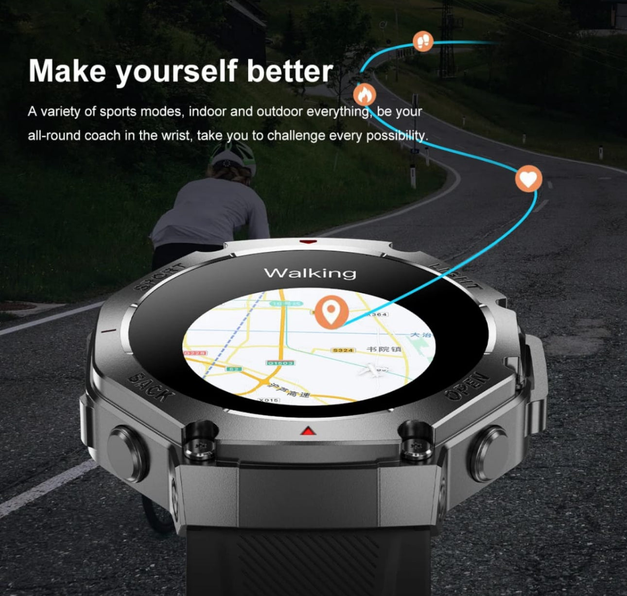 TR3 MAX Men’s Smartwatch - Allin1