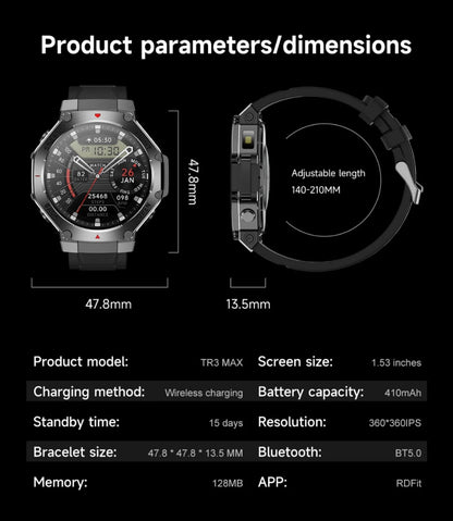 TR3 MAX Men’s Smartwatch - Allin1