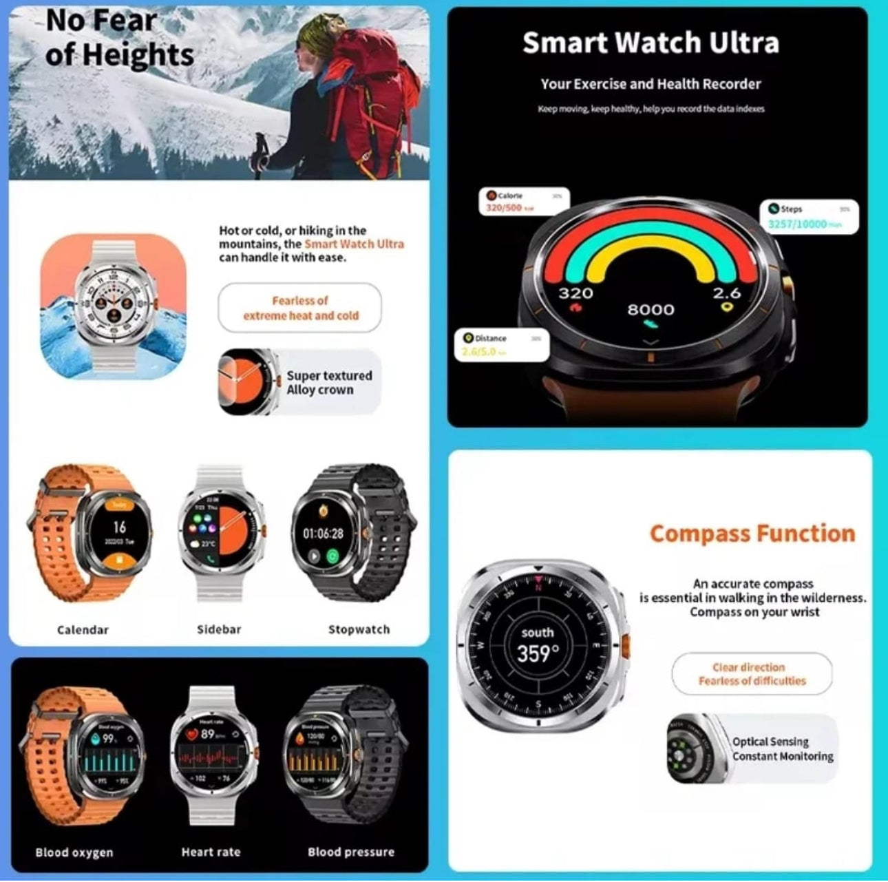 Smart Watch 7 Ultra AMOLED - Allin1