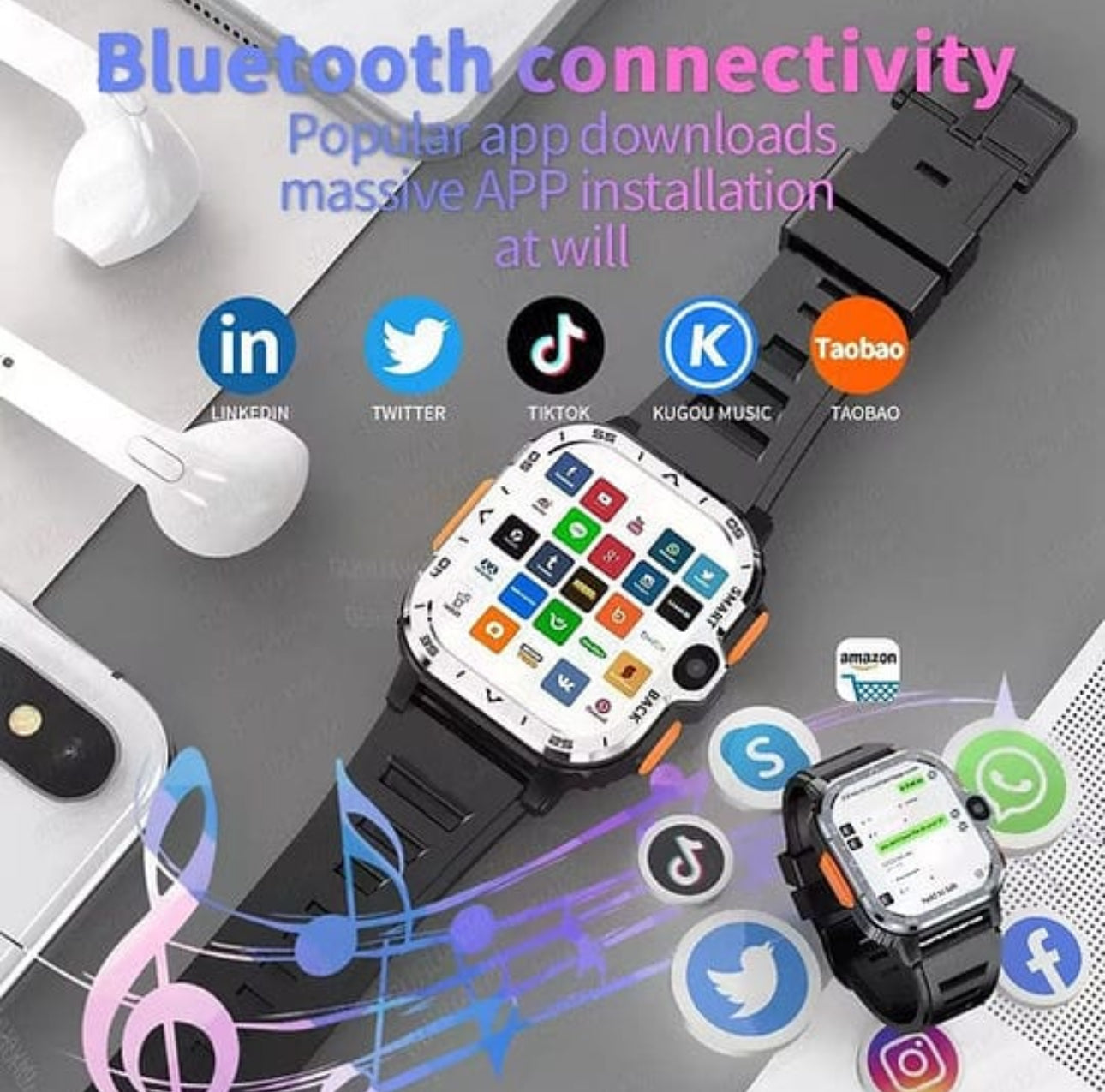 S8 Ultra Smart Watch 4G LTE - Allin1
