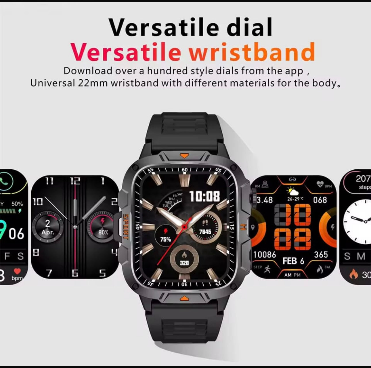 QX12 Smart Watch – 1.96 - Allin1