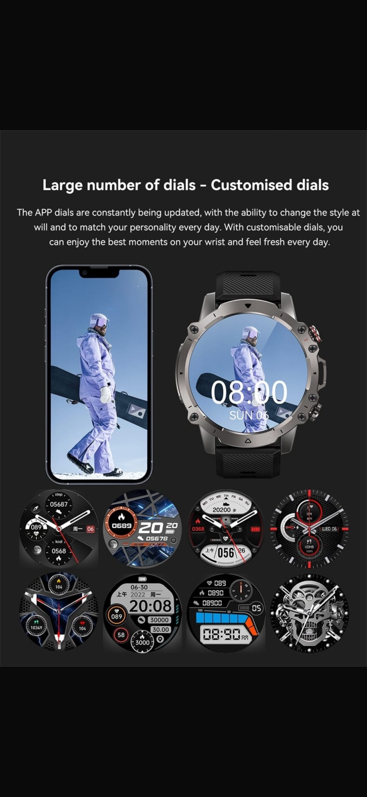 AK56 Smart Watch with 1.43 - Allin1