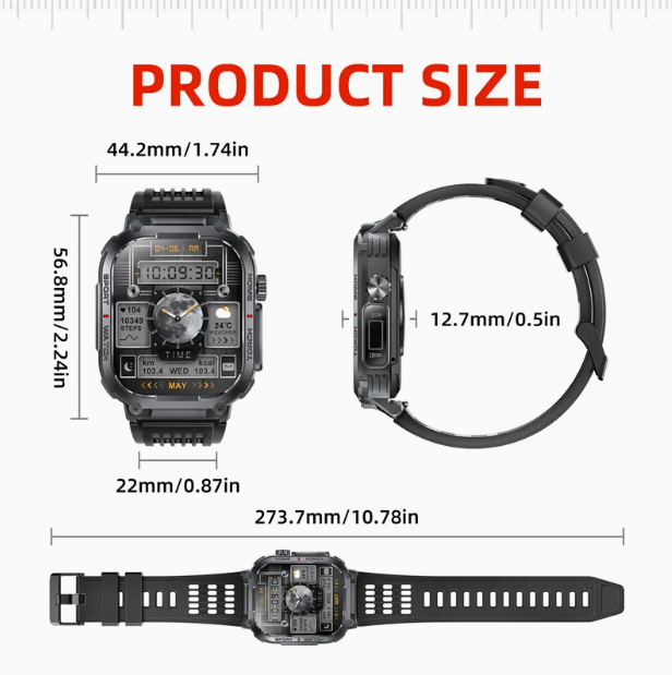 Smartwatch S320B 2.02-inch - Allin1