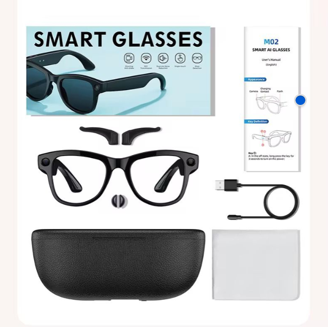 M02 Ultra Smart Glasses – HD Camera & Dual Lenses