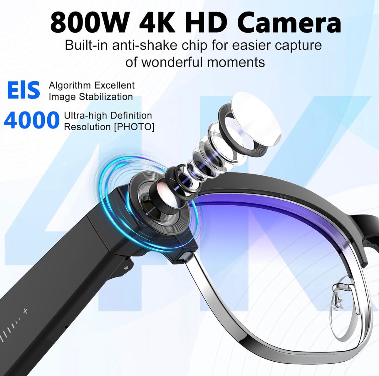 BDI Smart AI Camera Glasses W630