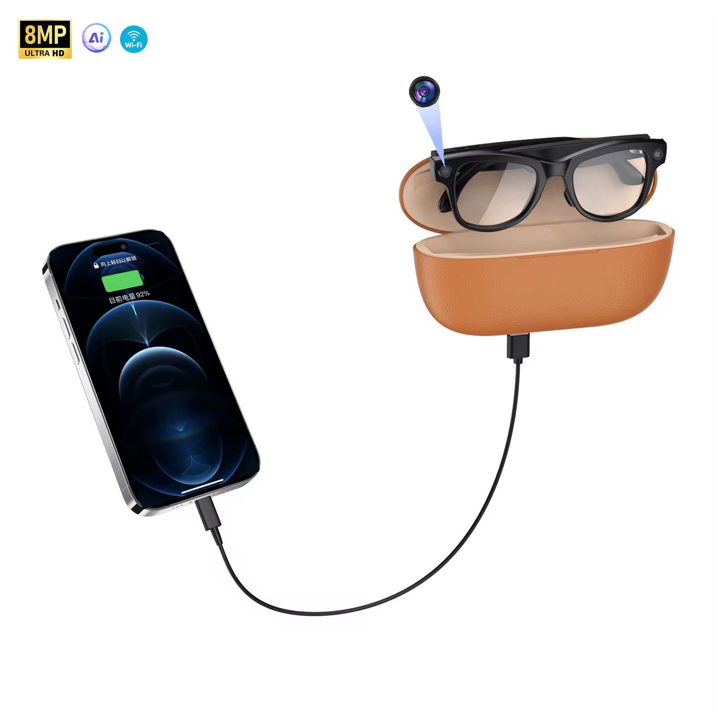 Smart glasses M02 Ultra with extra lens
