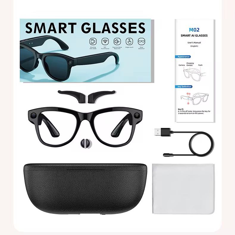 Smart glasses M02 Ultra with extra lens