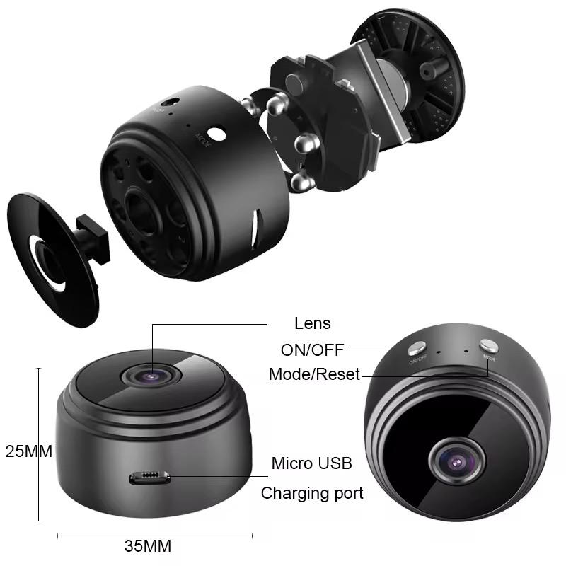 A9 Mini Wi‑Fi Hidden Spy Camera - Motion Detection