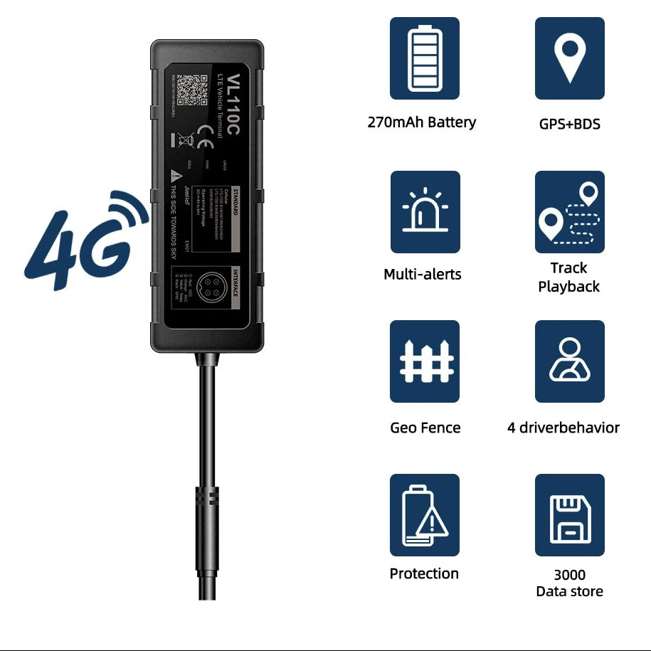 VL110C 4G GPS Tracker - Jimi IOT