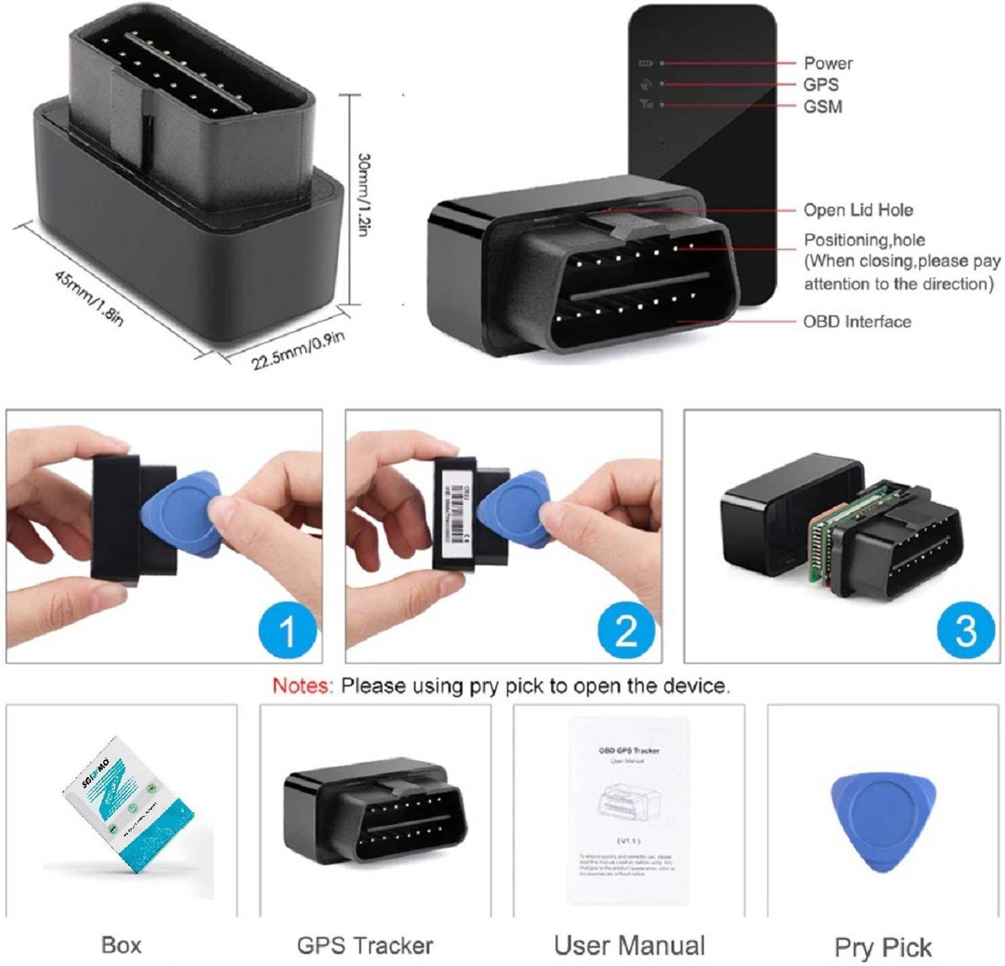 VL505 Smart OBD GPS Tracker - Jimi IOT